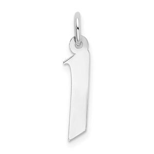 Sterling Silver Karlie Collection Artisan Block Initial Charm Letter I